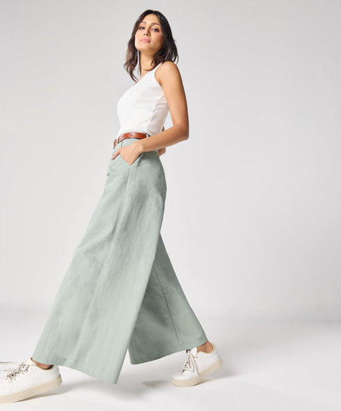 Flair Light Blue Twill Pant