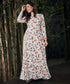 Cherry Printed Long Sleeve Maxi Dress