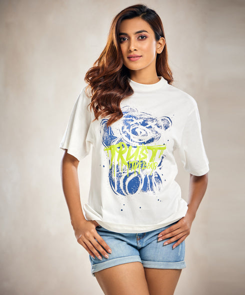 Blue Bear White T-Shirt