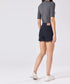 Frayed Hem Black Short