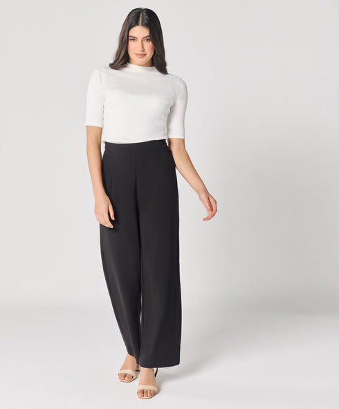 Black Flared Formal Trouser
