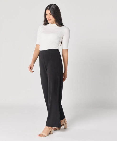 Black Flared Formal Trouser