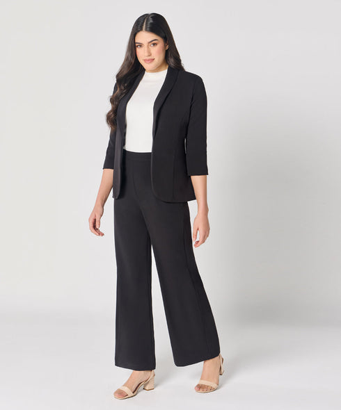 Black Flared Formal Trouser