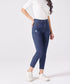 Slim Fit Crop Length Indigo Jean