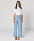 Light Blue Flared Formal Trouser