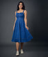 Sweetheart Wide Strap Denim Dress