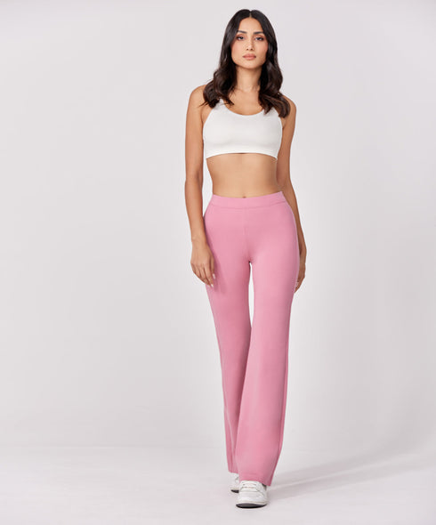Ponte Flared Pink Pant