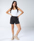 Black Pleated Short