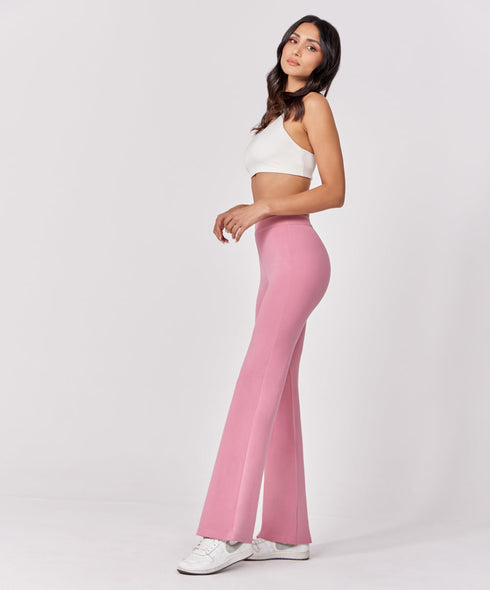 Ponte Flared Pink Pant