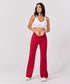 Ponte Flared Red Pant