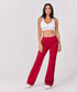 Ponte Flared Red Pant