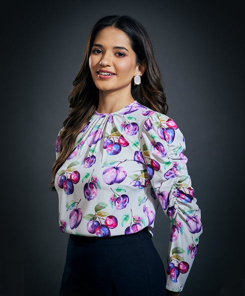 Long Sleeve Printed Top