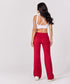 Ponte Flared Red Pant
