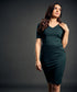 Vneck Bodycon Green Dress