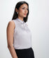 Sleeveless Embelished Elegant Formal Top-Lavendra