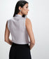 Sleeveless Embelished Elegant Formal Top-Lavendra