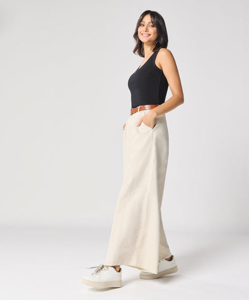 Flair Light Beige Twill Pant