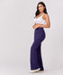 Ponte Flared Purple Pant