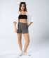 Dark Grey Pleated short