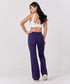 Ponte Flared Purple Pant