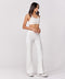 Ponte Flared White Pant