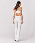 Ponte Flared White Pant