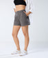 Dark Grey Pleated short