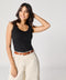 Black Rib Cami Top