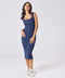 Scoop Neck Denim Body-Con Dress