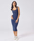 Scoop Neck Denim Body-Con Dress