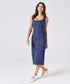 Scoop Neck Denim Body-Con Dress