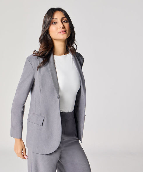 Grey Oversized Every Day Blazer