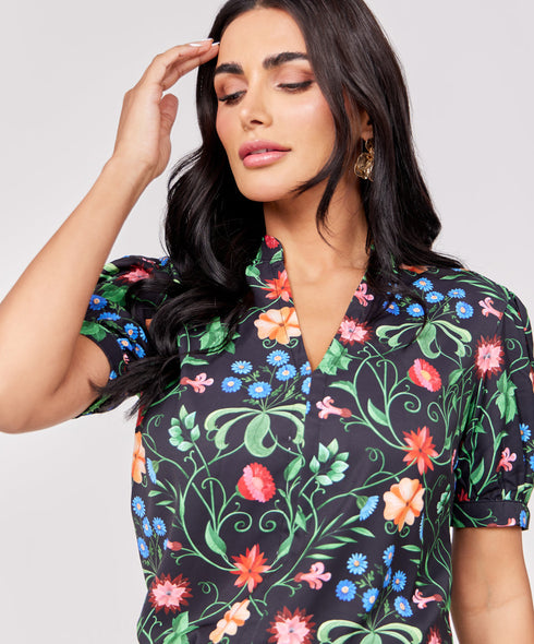 Short Sleeve Printed Top