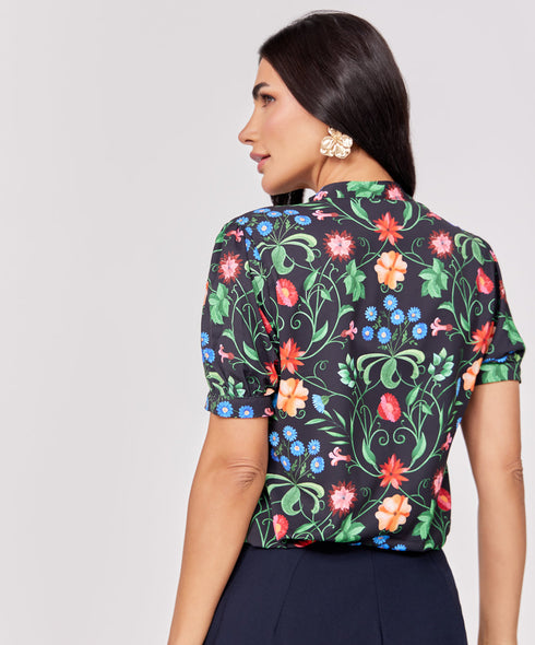 Short Sleeve Printed Top