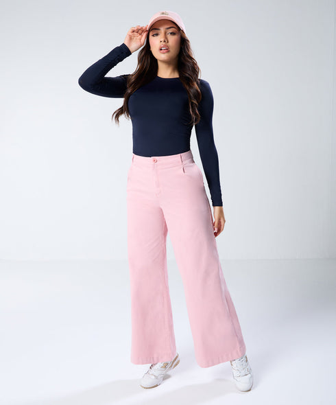 Pink Pleated Pants