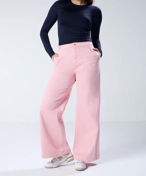 Pink Pleated Pants