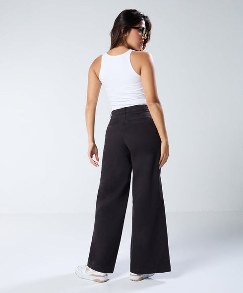 Black Twill Pant