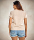 Beige Crew Neck T Shirt