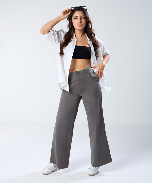 Dark Grey Twill Pant