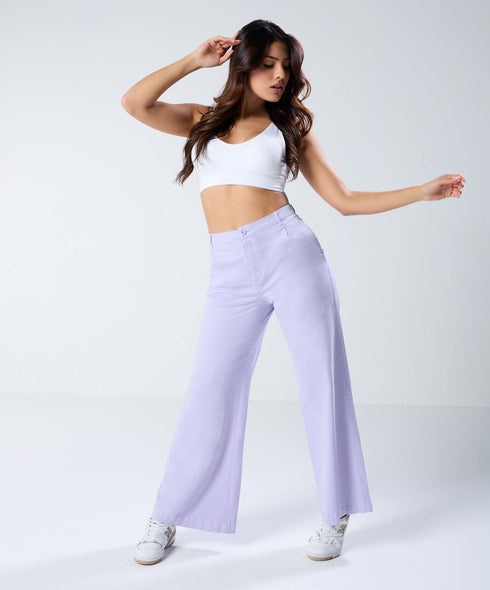 Lavender Pleated Pants