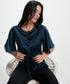 Vneck Trim Attached Satin Top