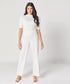 White Flared Formal Pant