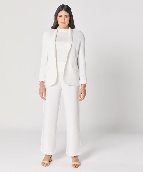 White Flared Formal Pant