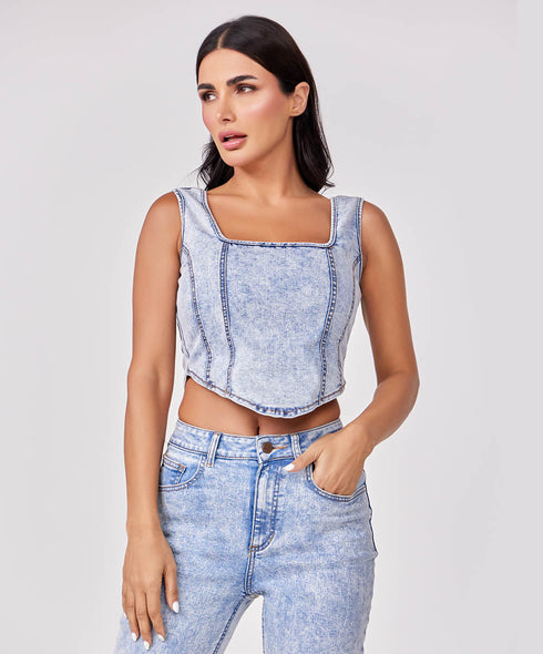Denim Top
