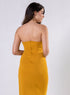 Yellow Tube Dress With A Side Opening