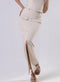 Ponte Skirt And Top Set Beige - Skirt