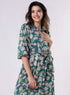 Front Buttoned Printed Dress