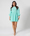 Round Neck Puffed Sleeve Dress