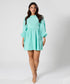 Round Neck Puffed Sleeve Dress