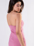 Pink Tube Dress With A Side Opening